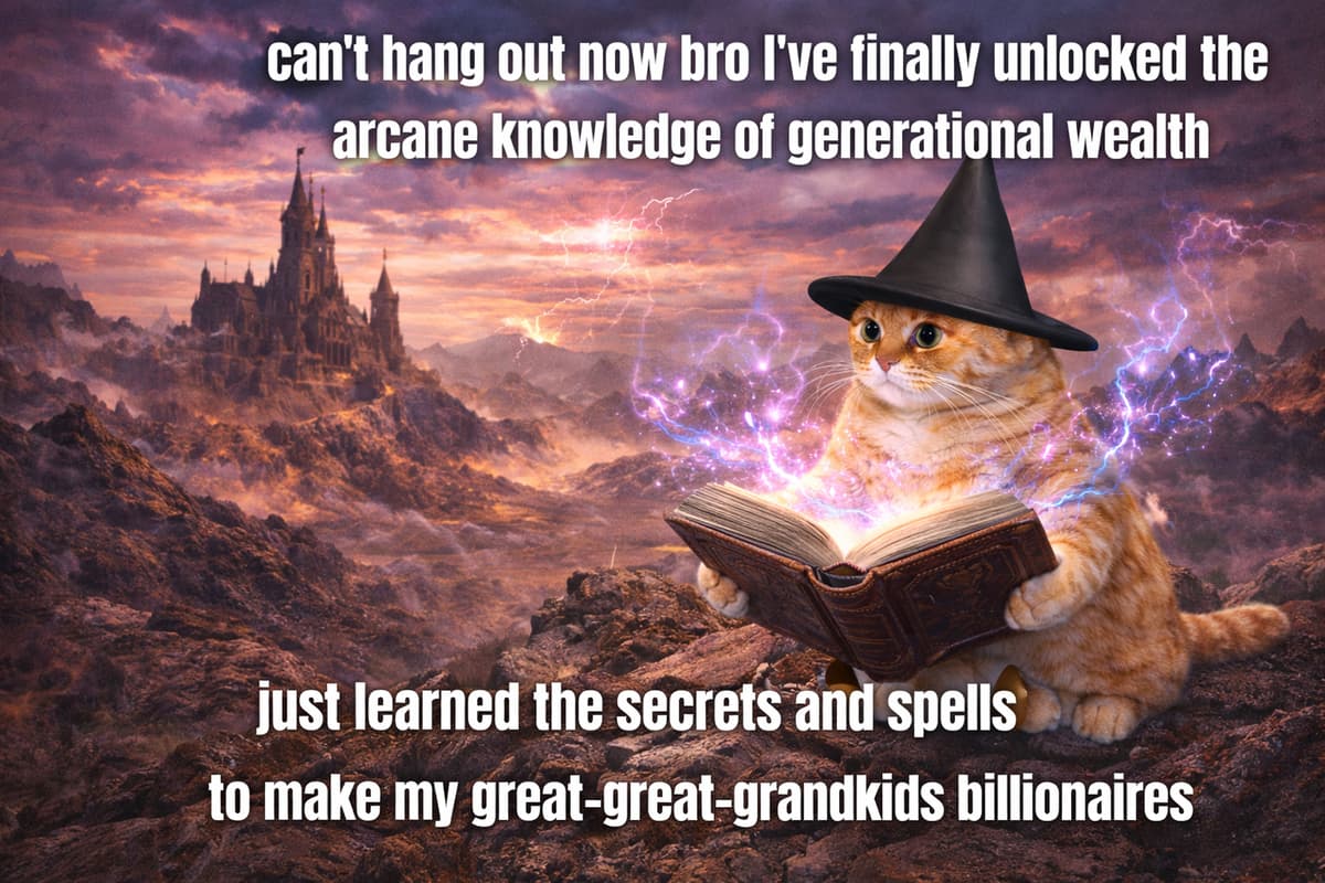 Arcane knowledge of generational wealth meme